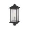 Z-Lite Portland 1 Light Outdoor Post Mount Fixture, Oil Rubbed Bronze And Clear Seedy 531PHBXLR-ORB - alternate 2